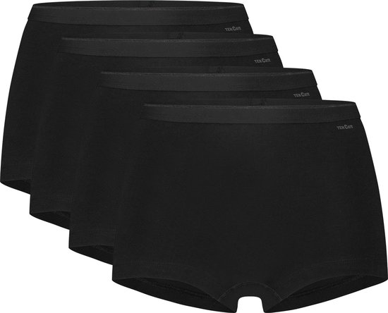 Basics shorts zwart 4 pack voor Dames | Maat XL