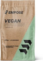 Bol.com Empose Nutrition Vegan Protein - Plantaardig - Proteïne Shake - Vegan Protein Poeder - Chocolate - 660 gram aanbieding