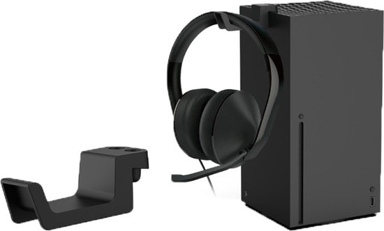 2x Headset Houder Geschikt Voor Xbox Series X - Haak Voor Controller & Koptelefoon - Zwart - Merkloos