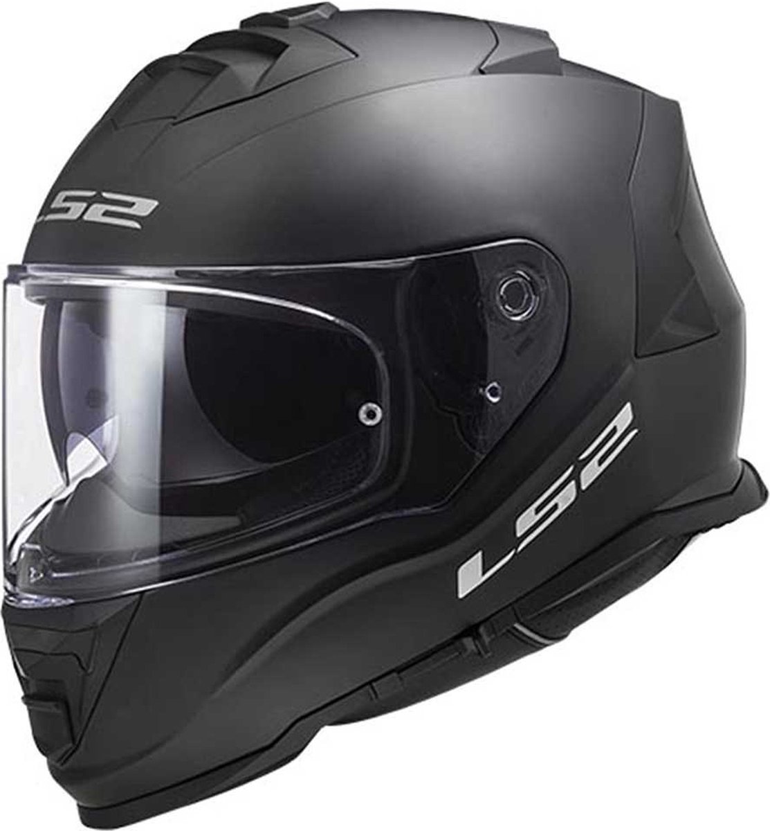 LS2 Helm Storm II Solid FF800 mat zwart maat S