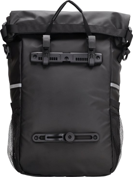 Beagles Originals Bicycle Fietstas Crossbody Schoudertas met Bevestiging voor de fiets - Zwart van Beagles — afbeelding 2