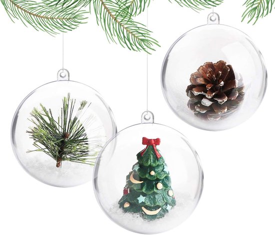 Kerstballen 44 st | Cosy mix | Kunststof | 5-8 cm | In koker | It's
