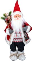 Christmas Gifts Kerstman-Pop - Kerstversiering voor Binnen - 60cm - Rood