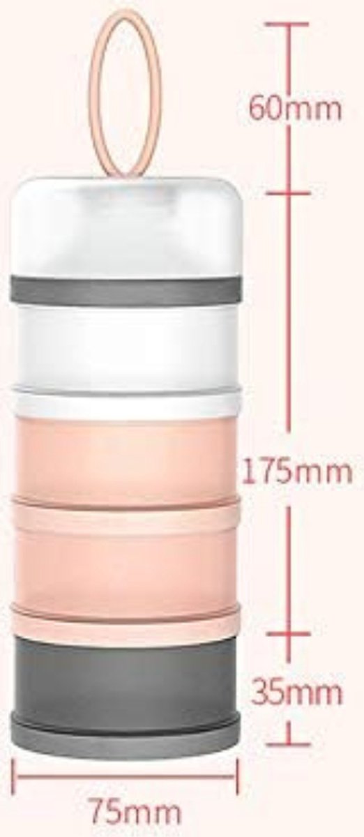 Nocsm 1700ml Distributeur De Lait En Poudre. RéCipient à Poudre Scellé. BoîTe De Rangement Portable Pour