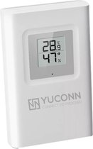 Capteur sans fil YUCONN pour station météo YCN-1000 - Capteur de température intérieure et extérieure - Avec écran de lecture