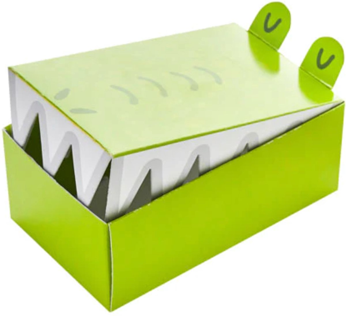 10 krokodillen doosjes, Hootyballoo cake dozen, krokodil uitdeeldoosjes, traktatiedoosjes, cadeaudoosjes