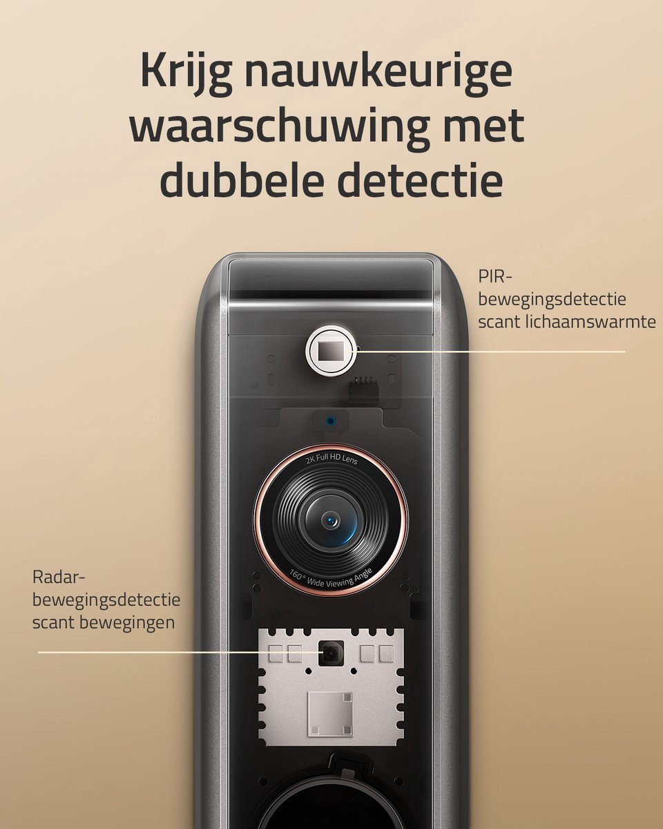 Afbeelding 3 van Eufy 4-in-1 Eufycam 2 pro met Homebase 2 en Dual deurbel bundel - Nachtzicht - 2K beveiliging - lokale opslag