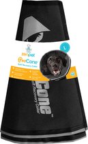 Zenpet Procone L – Hondenkraag – Hondenkap – Beschermkraag hond – Beschermkap voor Hond – Grijs/Zwart – Nek omtrek 38.1 tot 45.7 cm