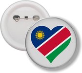 Button Met Speld - Hart Vlag Nambia