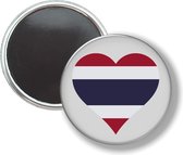 Button Met Magneet - Hart Vlag Thailand - NIET VOOR KLEDING