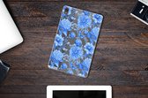 Siliconen Hoesje voor Lenovo Tab P11 | P11 Plus Flowers Blue