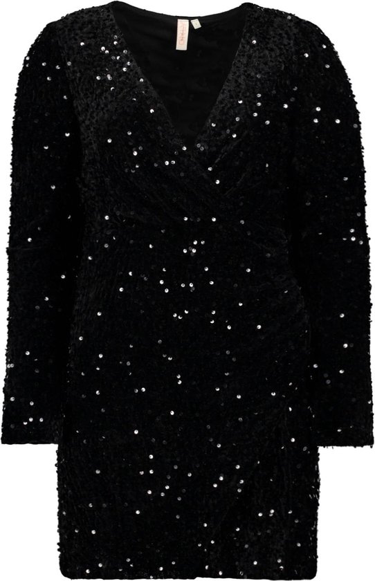 Only ONLANIKA WRAP SEQUIN SHORT DRESS WVN Robe Femme - Taille XS