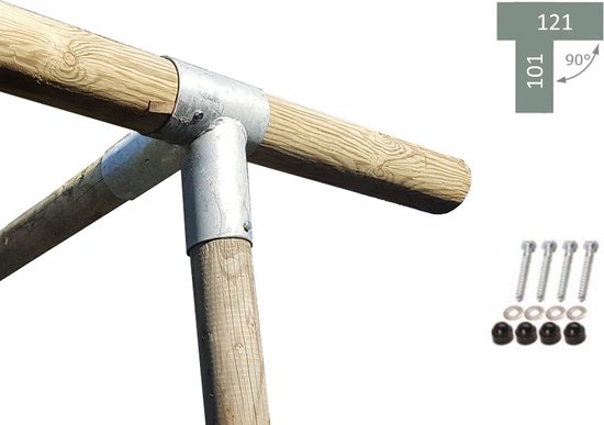 LoggyLand Connecteurs Bois, Raccord Angulaire, Connecteur Pôle Pour Lot