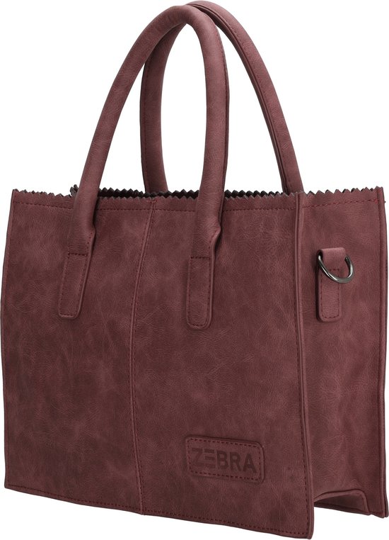 Zebra Trends Lisa Handtas XS Bordeaux Rood bol