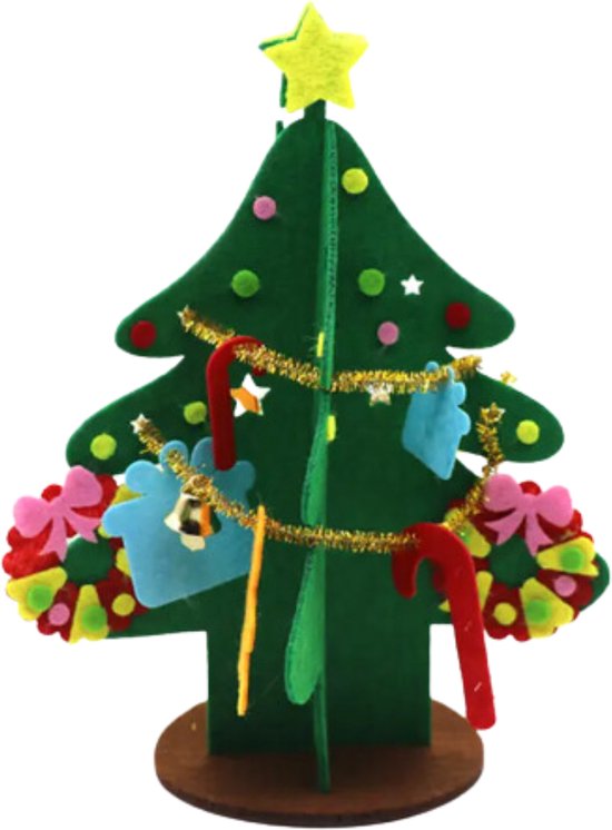Kerst Knutselsetje Maak je eigen 3D Kerstboom! Vilt