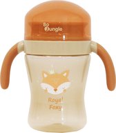 Bo Jungle - Gobelet vaisselle enfant - gobelet anti-goutte 360° - 240 ml - Avec anses et couvercle - Royal Foxy 360° Drinking Cup