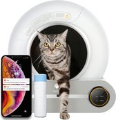 Pretty Paws Automatische Kattenbak - Zelfreinigende Kattenbak - Inclusief App - Gratis 3 rollen opvangzakjes - 65L