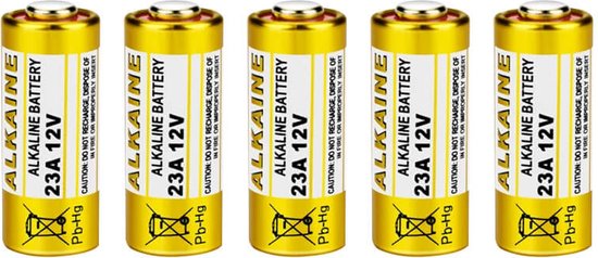 12V 23A Batterijen Alkaline - Set 5 stuks