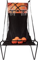 Basketbalautomaat, versie 2022, incl. 4 kleine basketballen & pomp, puntenteller, elektronisch, 8 spelinstellingen, basketbal automaat Arcade automaat voor binnen en buiten