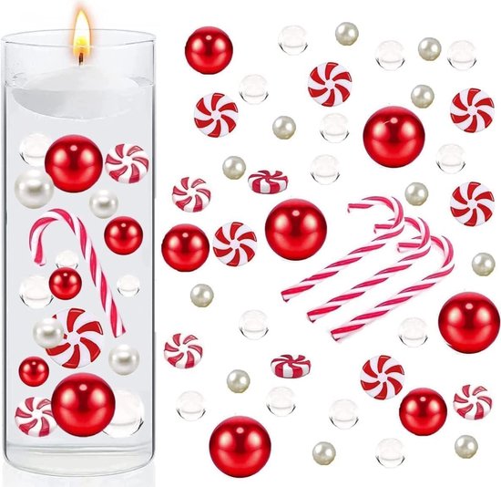 Perles d'eau transparentes pour bougies flottantes, 6054 pièces, perles de  Noël