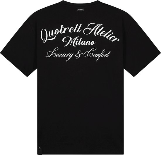 Quotrell - ATELIER MILANO T-SHIRT - BLACK/WHITE - S