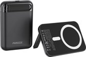 Phreeze MagSafe Powerbank 10 000 mAh - Chargeur rapide et affichage LED de la batterie - USB C & USB A - Convient pour MagSafe - Chargement sans fil - Power bank pour iPhone 12/13/14/15 - Zwart