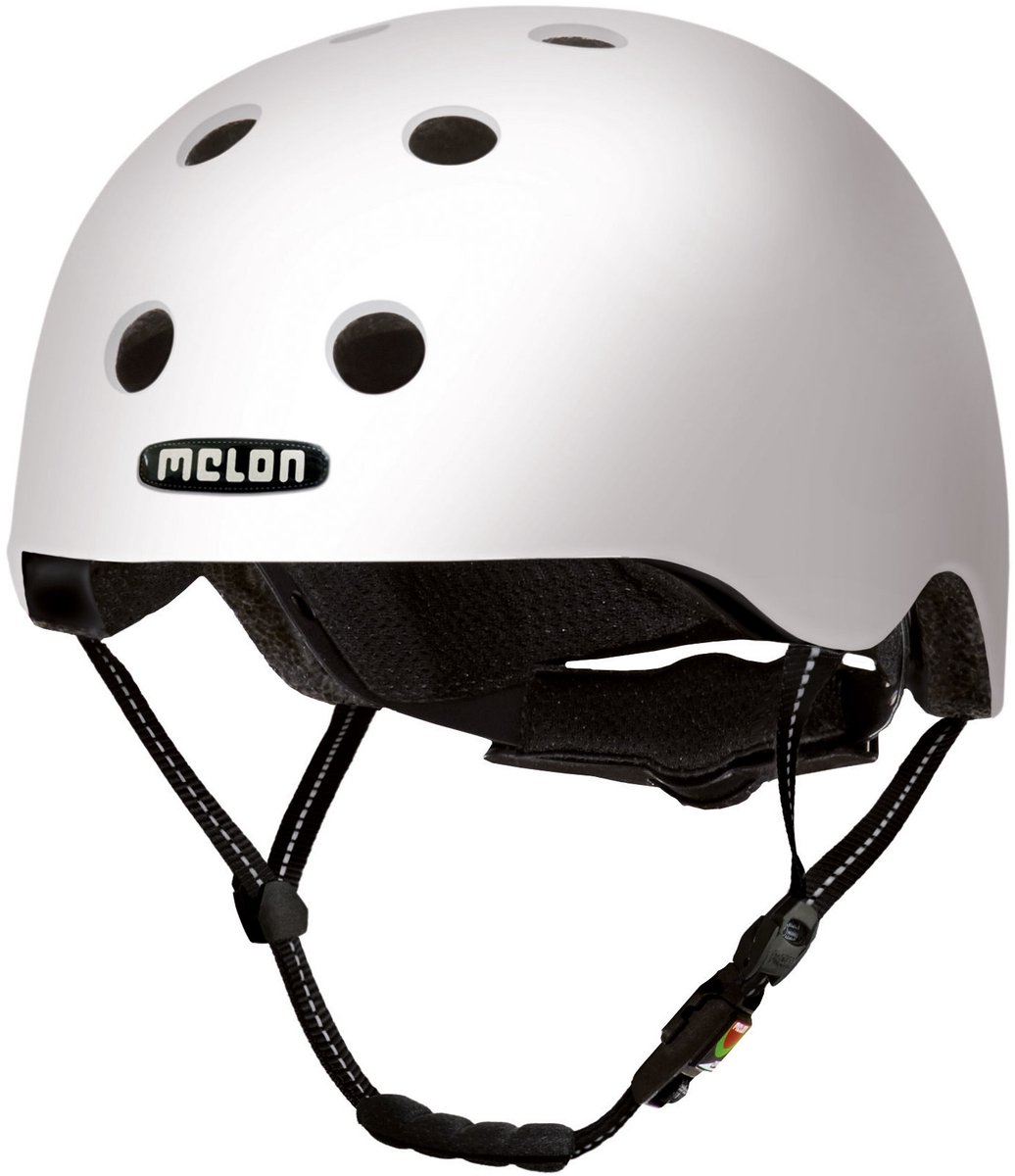 Melon Urban Active Bright Fietshelm Wit Maat 46-52 Cm
