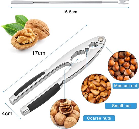 Casse-Noix Multifonction Métal Poignée Antidérapante Pour Noix