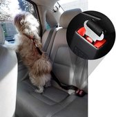 Waledano® Honden Verstelbare veiligheidsgordel|Huisdier Autogordel|Kattenriem|Hondenriem|Autoveiligheidsgordel|Zwart