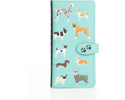 Shagwear Pasjeshouder - Portemonnee Dames - Portefeuille Dames - Kunstleer - DogsDogsDogs (009607Z)