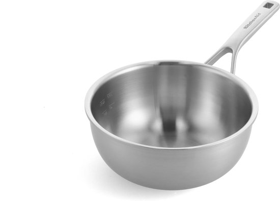 KitchenAid Multi-Ply Steelpan - Ø 20 cm / 2.36 L - RVS - Inductie