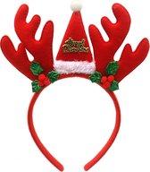 Haarband voor Kerst - Diadeem Kerstmis - Gewei Rood