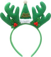 Haarband voor Kerst - Diadeem Kerstmis - Gewei Groen