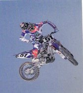 motocross - Cross motor - motor- Diamond Painting - 30x40 - ronde steentjes
