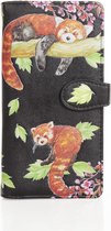 Shagwear Pasjeshouder - Portemonnee Dames - Portefeuille Dames - Kunstleer - Red Pandas (009643Z)