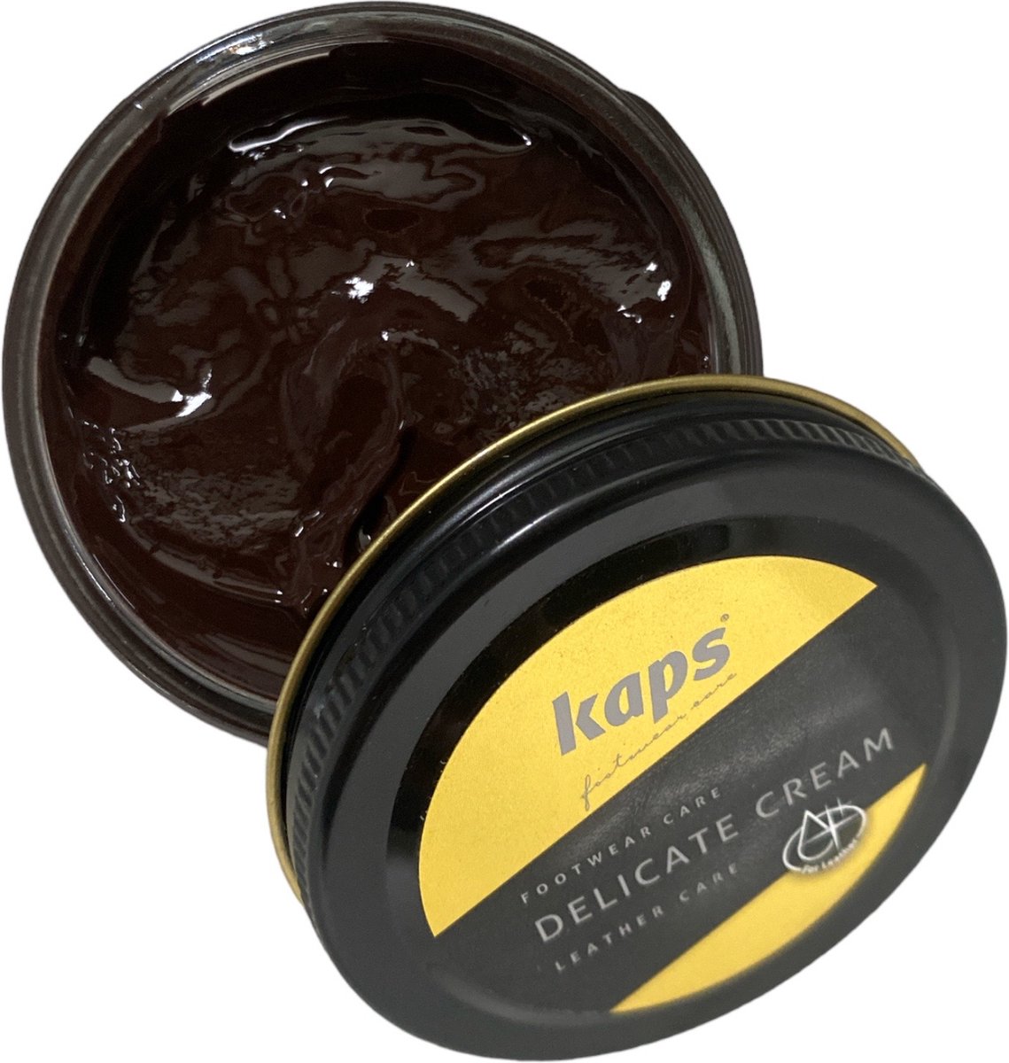 Kaps Schoencreme - schoensmeer - verzorgt het leer en geeft glans - (150) Mahonie - 50ml
