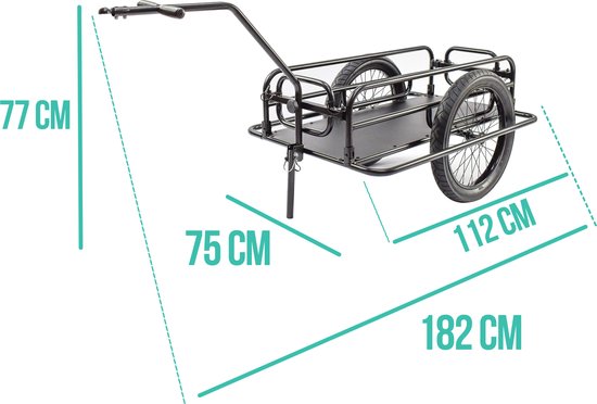 Opvouwbare fietskar met zadelpenbevestiging van Merkloos — afbeelding 3