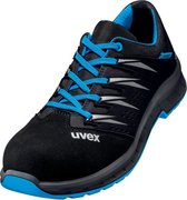 Uvex Sicherheitsschuh Halbschuh 6937 Schwarz/Blau Pu/Pu-36 (Weite 10)