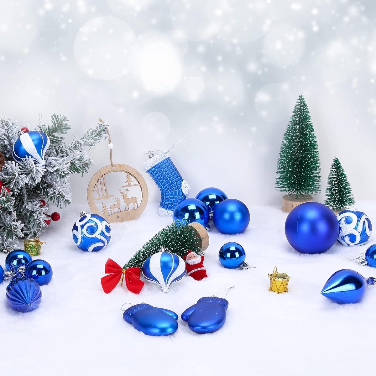 Miyanvuo Kerstboomversieringen Set - Kerstversiering Set - 50 Stuks