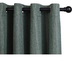 Lifa-Living - gordijnen - verduisterend - polyester - groen - 150 x 260cm - 8 ophangringen