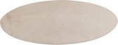 Lalee Paradise - ROND Superzacht - Hoogpolig - effen Vloerkleed – Fluffy - Tapijt – Karpet - 160x160 cm ROND Creme beige