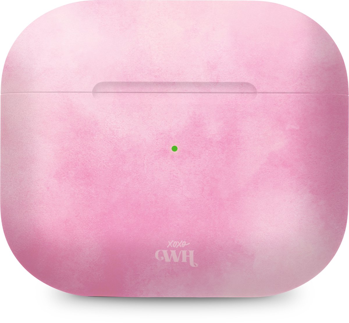 xoxo Wildhearts hoesje geschikt voor Airpods Pro 1 / Pro 2 - Cotton Candy - Ook als telefoonhoesje verkrijgbaar - schokbestendige case geschikt voor Airpod Pro (2) - koptelefoon case - Suikerspin hard case met pastelroze kleur - pastel roze
