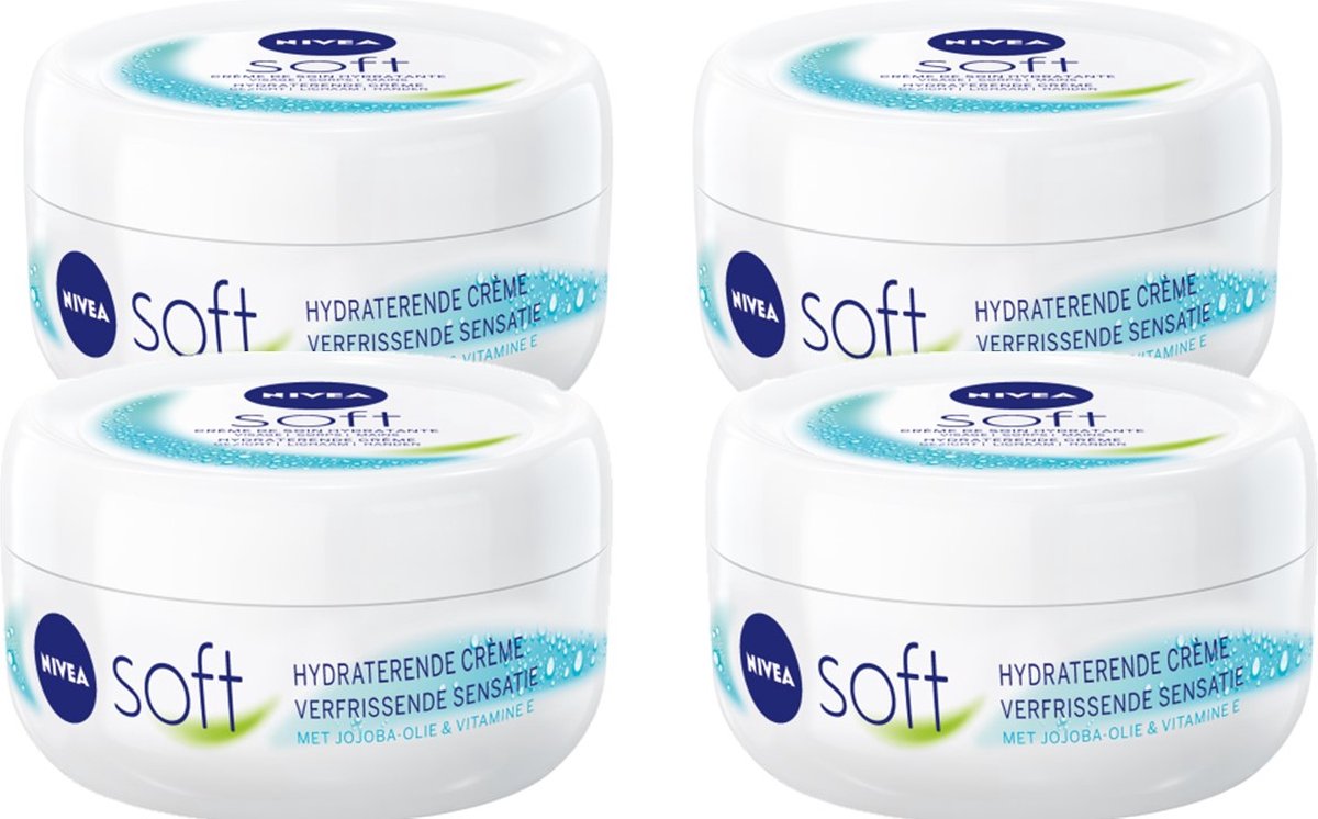 Goedkoopste Nivea Crème Soft - Hydraterende Crème - 4 x 200 ml