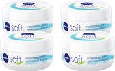 Nivea Crème Soft - Hydraterende Crème - 4 x 200 ml