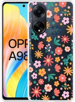 Cazy Hoesje geschikt voor Oppo A98 5G Always have flowers