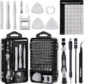 Tournevis - 115 pièces - Mini ensemble d'outils - Électronique, ordinateur portable, smartphone - Kit de réparation électronique professionnel - Horlogers - Tournevis de précision