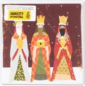 Amnesty International - Drie Koningen - Kerstkaarten - 3 pakjes - 8-delig