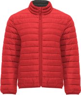 Gewatteerde jas met donsvulling Rood model Finland merk Roly maat M