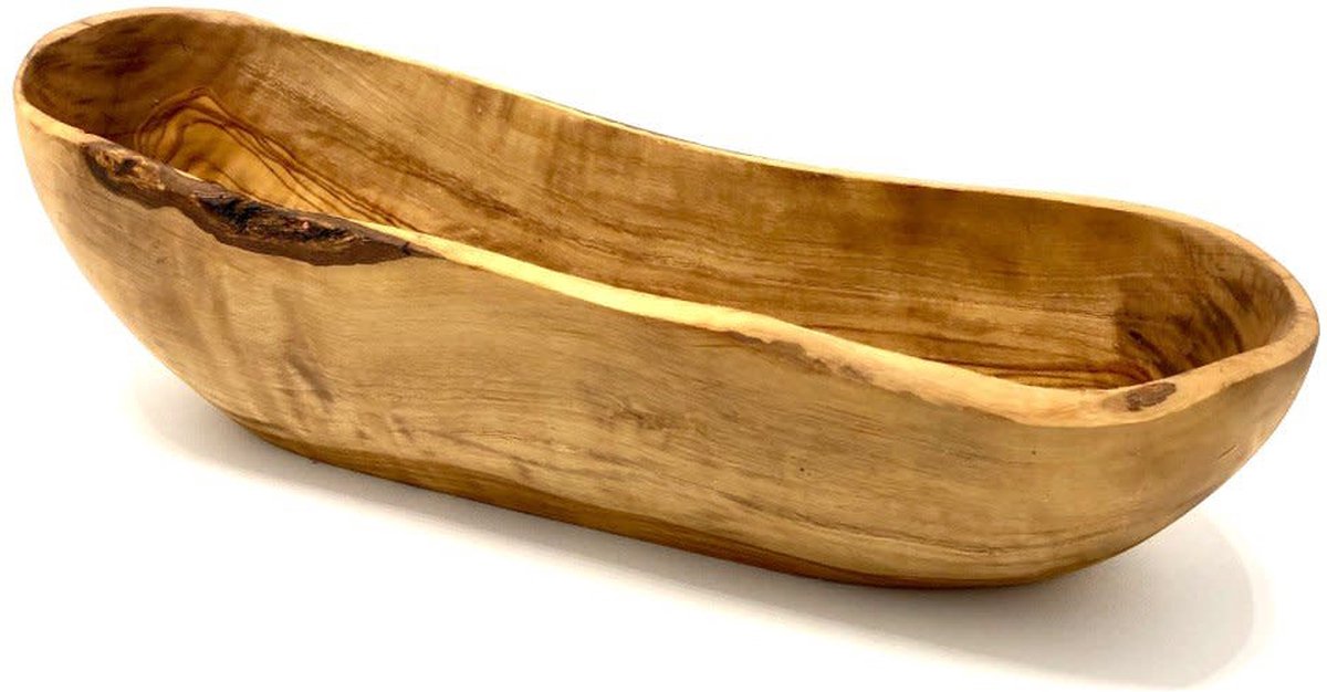 Broodkom Rustiek 35 – 39 cm gemaakt van olijfhout
