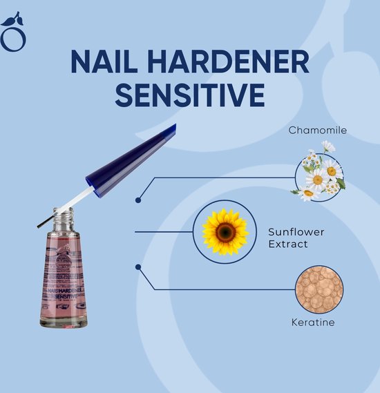 Herome Nagelverharder Sensitive - Nagelversterker Nagellak Nagelverzorging - maakt nagels sterk en biedt een milde verzorging - 10ml.